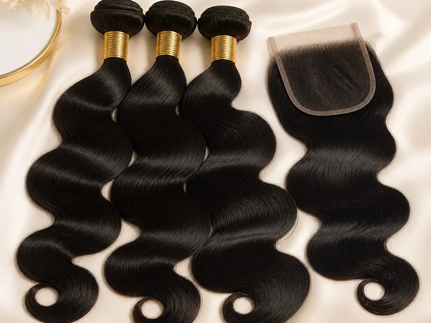 Human hair bundle deal with matching bundle textures